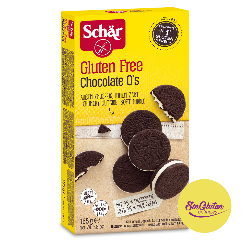 Galletas Chocolate O's Sin Gluten - Dr. Schar